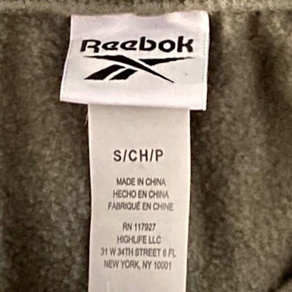 Reebok Sweatpants Joggers Green with Drawstring Waist and Pockets Men's Small - Picture 5 of 6